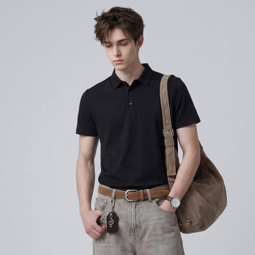 【5A级抗菌】圣得西短袖男款polo衫2026新款春季商务绅士翻领T恤 商品图14