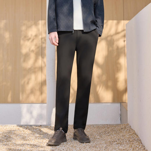 半身缘男裤 春季透气保暖超轻不紧绷抗皱休闲西裤261101M10330239 商品图0