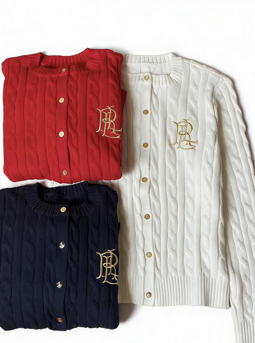 拉夫劳伦刺绣针织开衫。自己备注颜色号码 商品图1