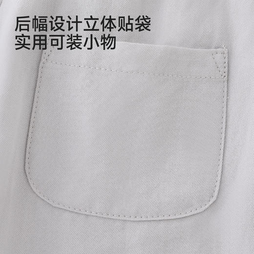 【高定系列】英氏儿童裤子女童男童梭织短裤春夏薄款浅灰色裤装 商品图4