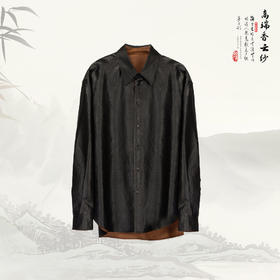 ³【桑蚕丝衬衫】中长款上衣 双面可穿 100桑蚕丝 536109 N03-SD-NSSF【香云纱专区】