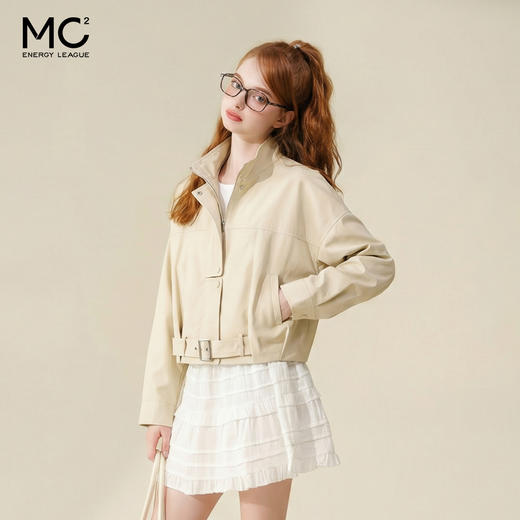 女装立领净色短款外套-92873J6212009 商品图2