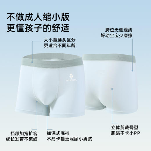 【4条装】【150-170】【有棵树】男童平角内裤组合装 商品图6