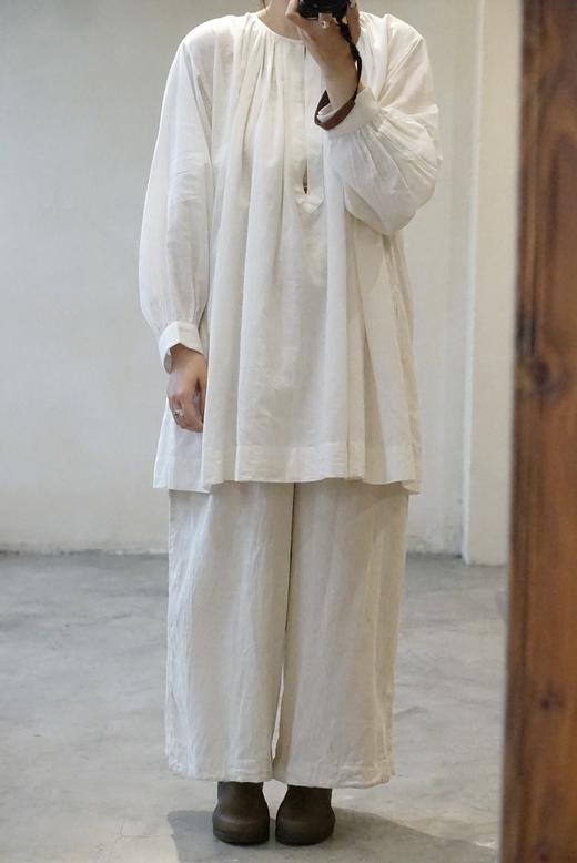 Atelier d'antan轻薄棉麻阔腿裤 商品图5