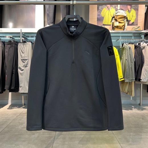 安踏运动男士舒适休闲轻暖绒长袖针织衫吸汗上衣套头衫152616405-3 商品图0