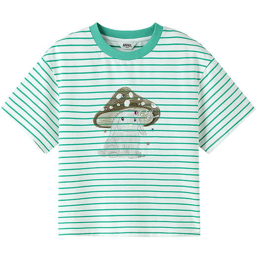 【实体店同款】女童短袖针织衫夏季新款安奈儿童装AG621093 商品图5