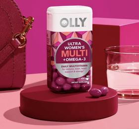 OLLY女性鱼油维生素软胶囊60粒/瓶  A-5509（效期27-5）