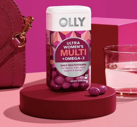 OLLY女性鱼油维生素软胶囊60粒/瓶  A-5509（效期27-5） 商品图0