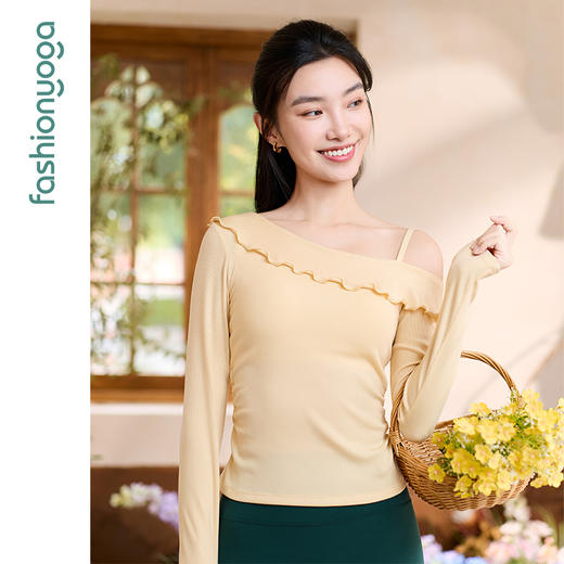 2026春夏F15361一字美肩一体杯长袖 商品图8