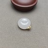 和田玉青海料冰底羊脂玉饱满包金平安扣 228-16 商品缩略图5