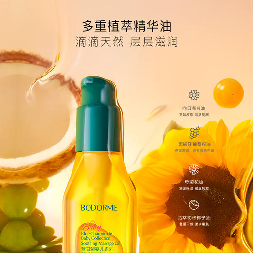贝德美bodorme儿童沐浴油沐浴乳200ml 肤抚触无泪配方 商品图1