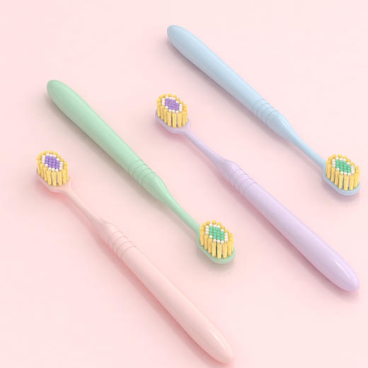 【宽薄刷头❗灵活清洁】无惧狭窄缝隙，成人软毛高端牙刷宽头深度清洁密植八支桶装多用牙刷。rh 商品图3