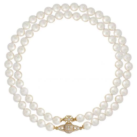 【仙女风土星双层珍珠项链女choker】2026百搭轻奢显气质配饰多层小众锁骨颈链 商品图3