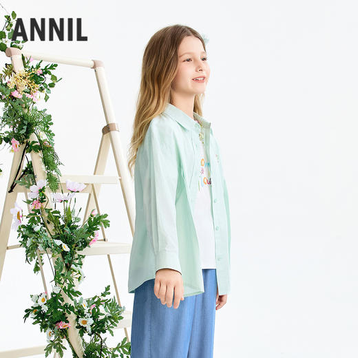 【实体店同款】女童长袖上衣春季新款安奈儿童装AG611099 商品图1