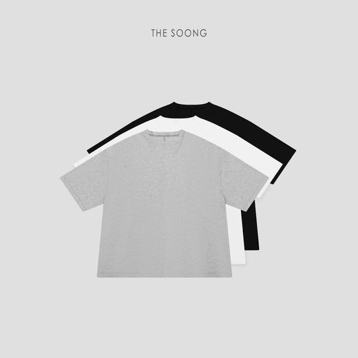 THESOONG|"自在感官"100%进口澳洲棉绒透气松弛感圆领T恤上衣HWTX8771 商品图0