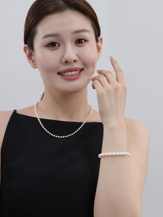 【挚友限定】s925银海水akoya珍珠手链 7.5-8mm 商品图4