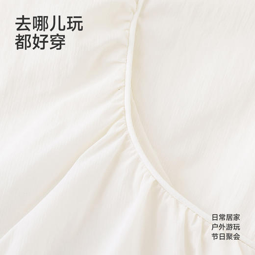 【商场同款】英氏儿童外套女童夏季防晒衣新款白色连帽休闲户外服 商品图3