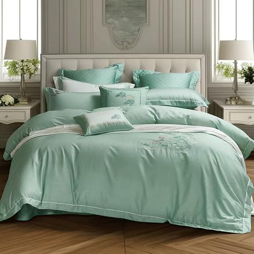 【富安娜】B座7F富安娜新疆棉四件套婉若清风 商品图0