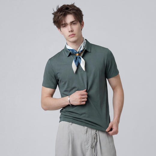 【5A级抗菌】圣得西短袖男款polo衫2026新款春季商务绅士翻领T恤 商品图13