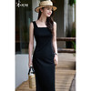 米思阳2026春夏新款知性优雅百搭OL修身显瘦无袖小黑裙背心连衣裙女1068 商品缩略图0