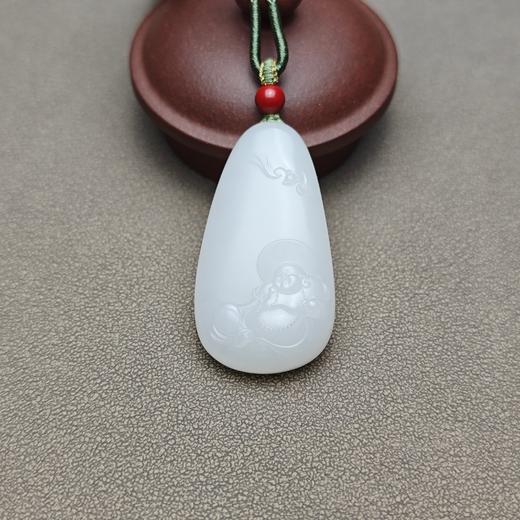 新疆和田玉且末料羊脂玉精品佛牌 228-25 商品图4