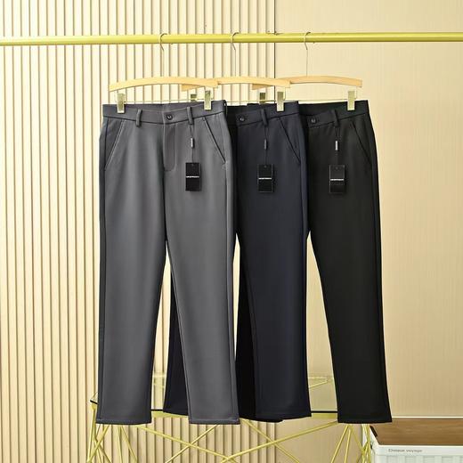 阿玛尼EA男士2026新品高端优质绵羊四面弹商务休闲西裤 商品图0