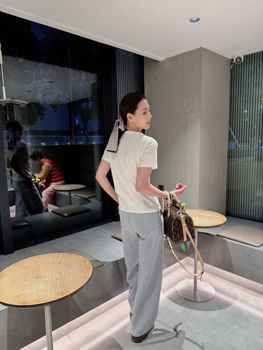 【简于型奢于心】噢蜜ooomeooo经典纯白T“限时赠送真丝丝巾” 商品图4