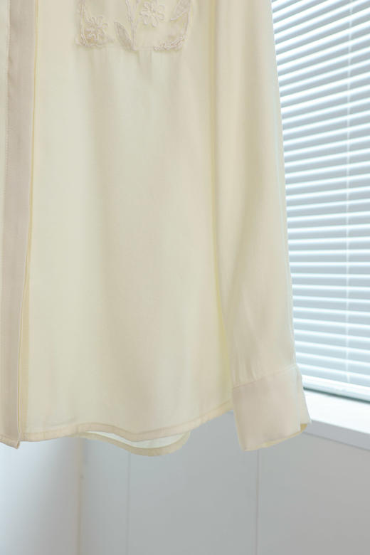 花语|优雅精美翻领钩花衬衣 商品图3