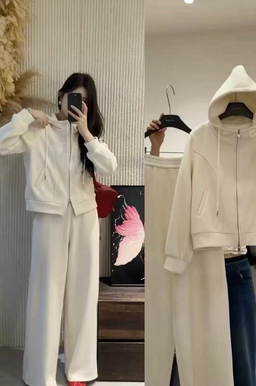 松弛主义|潮流休闲连帽套装 商品图1