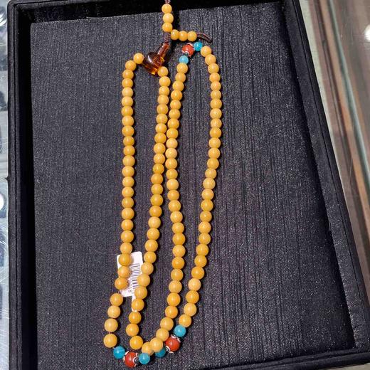 3720元/条蜜蜡黄玉佛珠 商品图1