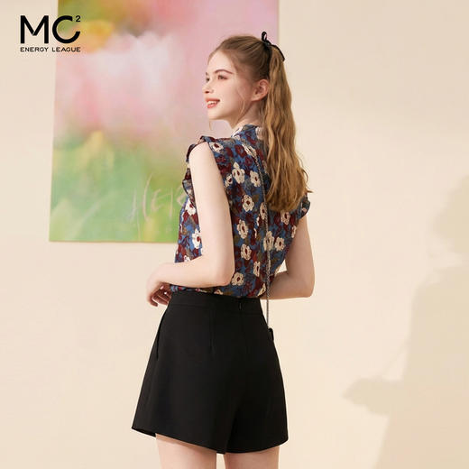 女装翻领印花衬衣配裙裤-1667S5223023 商品图3