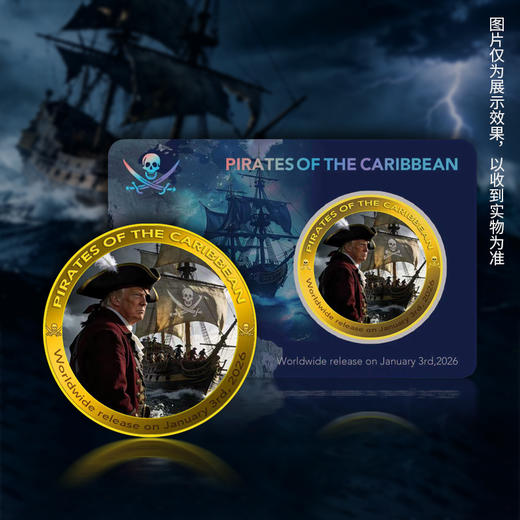 【纪念章】“加勒比海盗川普”纪念章卡片版  限量9999 商品图0