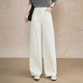 MYX垂坠感通勤时尚西装裤2026春季新款宽松显瘦直筒裤长款高腰阔腿裤