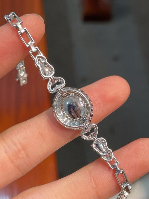 蛋面紫罗兰翡翠手链 商品图3