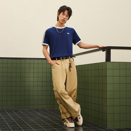 Adidas阿迪达斯男子3-STRIPES T-SHIRT 纯棉运动短袖T恤HZ9634 商品图8