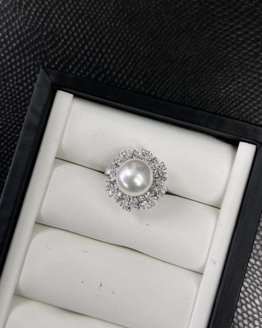 ⁶花簇款【11-12mm澳白 +S925银】极光微瑕，出证书，24小时鉴赏期【香港】SS06-QTT-XGZZ 商品图1