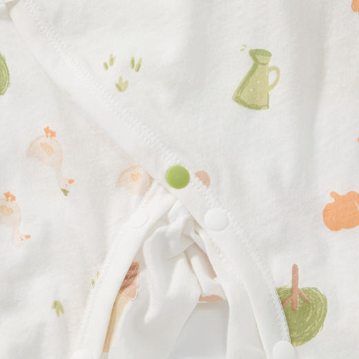 怡比美好农场长袖系带哈衣HY26SUN071白黄色调52#-66# 商品图9