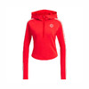 Adidas阿迪达斯半拉链连帽卫衣女装红色本命年内搭修身显瘦上衣套头衫 KG3457 商品缩略图4
