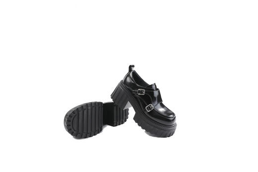 伊伴2026春季新款春深厚底乐福鞋女时尚休闲鞋B26125120 商品图1