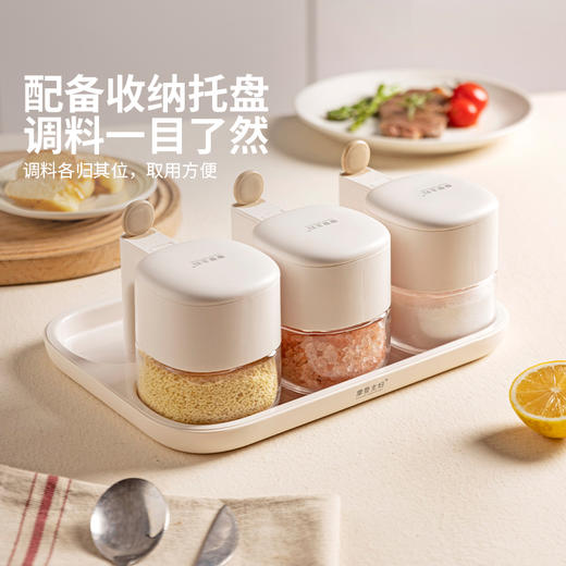摩登主妇调料组合套装分装收纳盐罐调味料瓶罐厨房家用油壶调料盒 商品图4