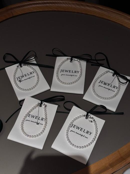 ⁶出GRC大证【欧若拉级别淡水珍珠】手链，银链扣头，4-5mm，24小时鉴赏期【香港】SS06-QTT-XGZZ 商品图0