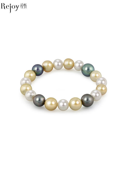 【挚友限定】南洋三兄弟 海水珍珠混彩手链 9-11mm 商品图0