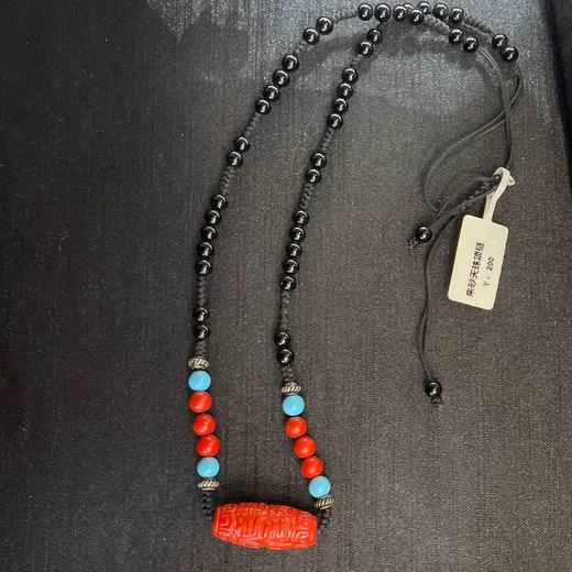 200元/条朱砂天珠项链 商品图1