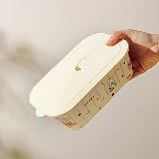 摩登主妇陶瓷分格饭盒微波炉加热便当盒带饭餐盒上班族专用保鲜盒 商品图5