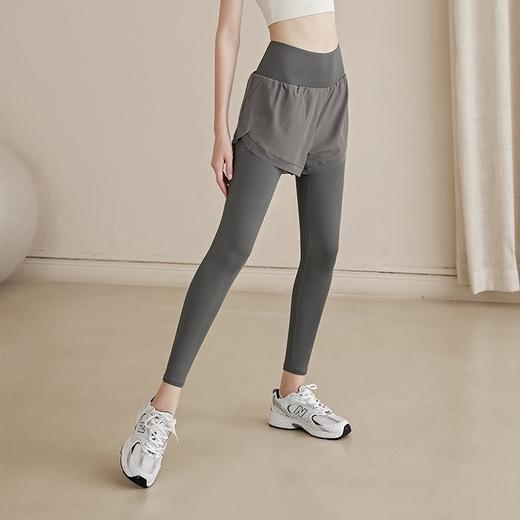 【瑜伽裤】谷小悠假两件高腰瑜伽裤BL-DSP351 提臀收腹 侧边裤袋 商品图3
