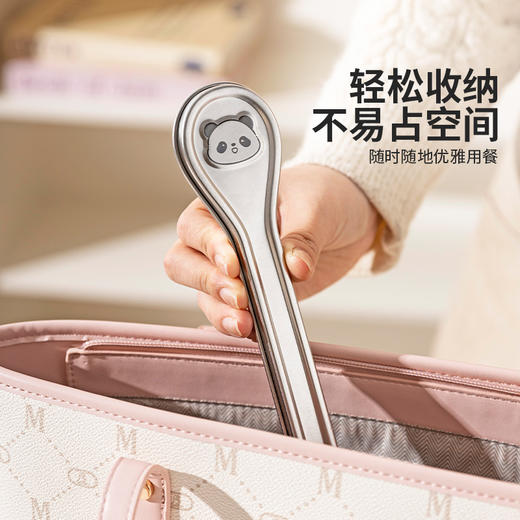 摩登主妇316L不锈钢筷子勺子套装304便携餐具个人专用餐具收纳盒 商品图4