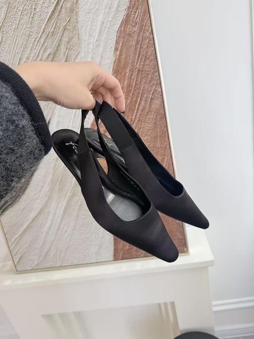 巴黎晚宴|绸缎小猫跟单鞋 商品图3