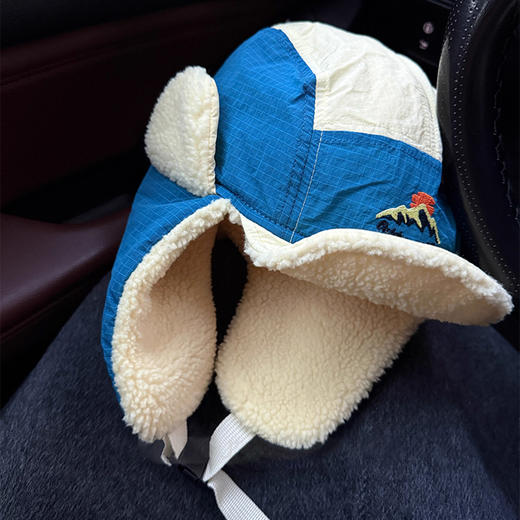 裁缝学苑QZ51东北保暖雷锋帽纸样亲子款保暖护耳拼色套头帽滑雪帽样板 商品图3