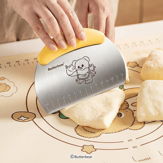 摩登主妇&黄油小熊】不锈钢切面刀揉面垫专用刮板刮刀烘焙工具 商品图0