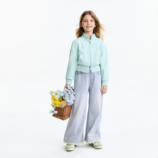 【实体店同款】女童针织外套春季新款安奈儿童装AG615122 商品图3